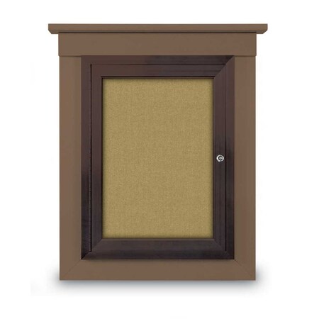 United Visual Products 72"x36" 3-Door Enclosed Letterboard, White Vinyl/Cherry UV2627O-CHERRY-WHITE